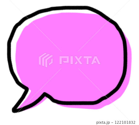 台詞のメッセージやコメントを書き込む吹き出しイラスト 台詞のメッセージやコメントを書き込む吹き出しイラスト 122101832