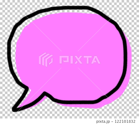 台詞のメッセージやコメントを書き込む吹き出しイラスト 台詞のメッセージやコメントを書き込む吹き出しイラスト 122101832