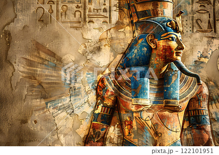 古代エジプト文明の王　ファラオ 122101951