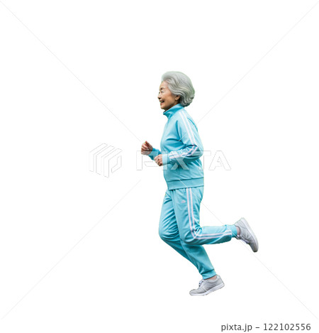 運動する高齢者 122102556
