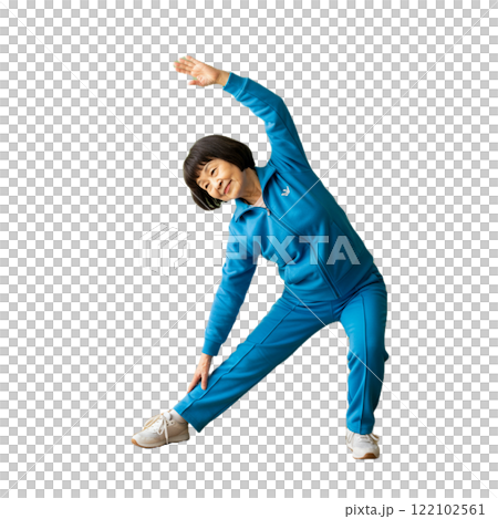 運動する高齢者 122102561