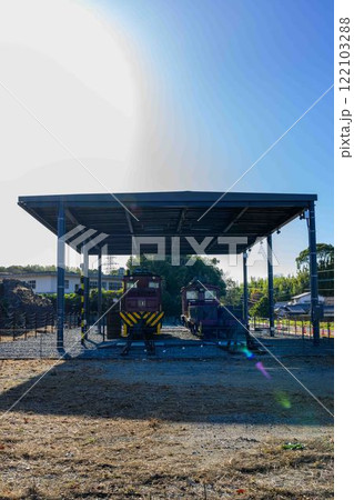 秋晴れを背景に「明治日本の産業革命遺産」　万田坑ステーション(荒尾市) 122103288
