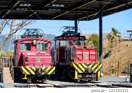 秋晴れを背景に「明治日本の産業革命遺産」　万田坑ステーション(荒尾市) 122103321