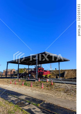 秋晴れを背景に「明治日本の産業革命遺産」 万田坑ステーション(荒尾市) 秋晴れを背景に「明治日本の産業革命遺産」 万田坑ステーション(荒尾市) 122103331