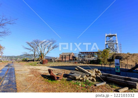 秋晴れを背景に「明治日本の産業革命遺産」 万田坑ステーション(荒尾市) 秋晴れを背景に「明治日本の産業革命遺産」 万田坑ステーション(荒尾市) 122103332