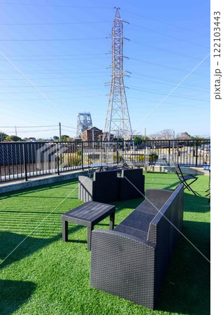 秋晴れを背景に「明治日本の産業革命遺産」　万田坑ステーション(荒尾市) 122103443