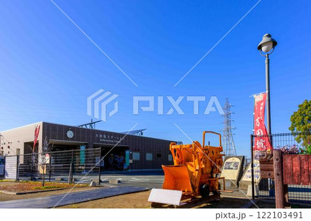 秋晴れを背景に「明治日本の産業革命遺産」　万田坑ステーション(荒尾市) 122103491