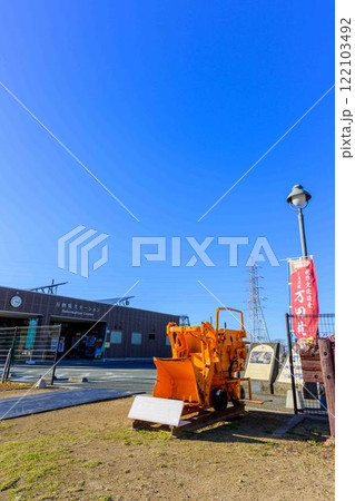 秋晴れを背景に「明治日本の産業革命遺産」 万田坑ステーション(荒尾市) 秋晴れを背景に「明治日本の産業革命遺産」 万田坑ステーション(荒尾市) 122103492