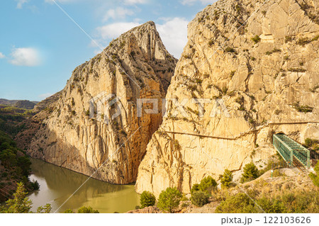 Entrance to the Caminito del Rey gorge. General plan 122103626