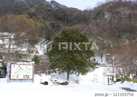 道の駅布施ヶ坂の雪景色 道の駅布施ヶ坂の雪景色 122103758