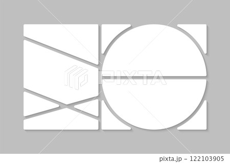 Template collage of seven frames, images, photo Template collage of seven frames, images, photo 122103905