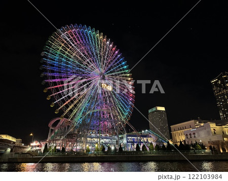 観覧車が見える夜景 観覧車が見える夜景 122103984