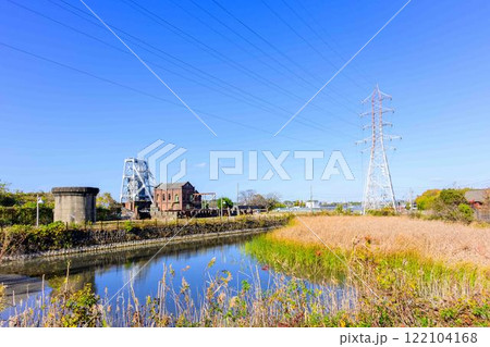 秋晴れを背景に「明治日本の産業革命遺産」周辺風景　万田坑ステーション(荒尾市) 122104168