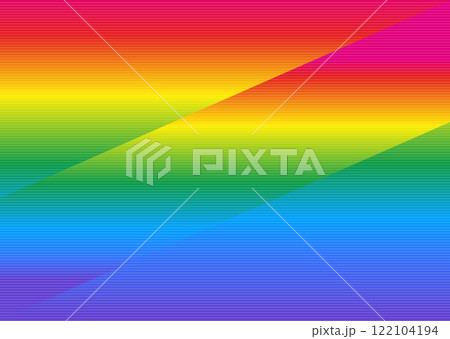 カラフルな虹色の背景素材 122104194