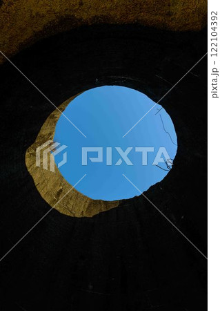 煙突から観える風景 秋晴れを背景に「明治日本の産業革命遺産」周辺風景 万田坑ステーション(荒尾市) 煙突から観える風景 秋晴れを背景に「明治日本の産業革命遺産」周辺風景 万田坑ステーション(荒尾市) 122104392