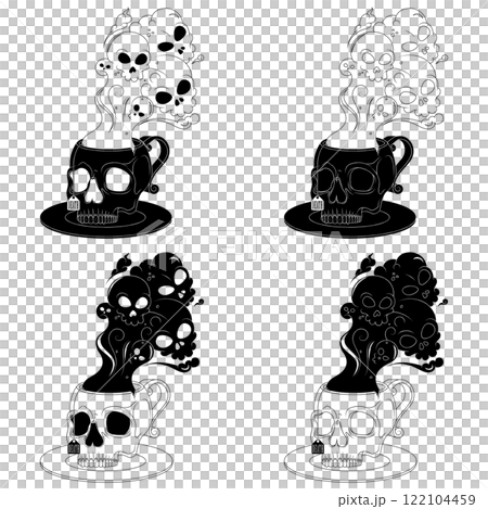 Skull Shaped Tea Cup With Toxic Death Smoke Skull Shaped Tea Cup With Toxic Death Smoke 122104459