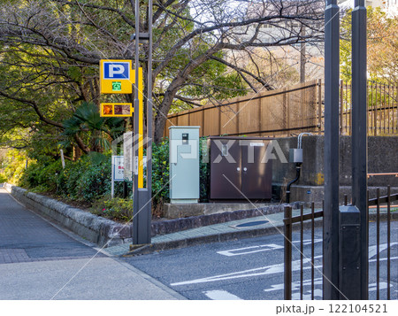 有料駐車場(コインパーキング)の出入口 有料駐車場(コインパーキング)の出入口 122104521