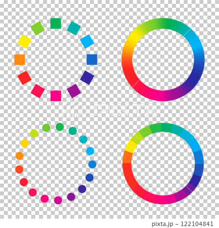 Vivid color wheel material set 122104841