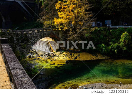 恋人の聖地｢ハートが出来る石橋｣　　二俣橋(美里町) 122105313
