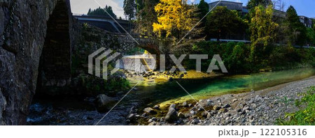 恋人の聖地｢ハートが出来る石橋｣　　二俣橋(美里町) 122105316