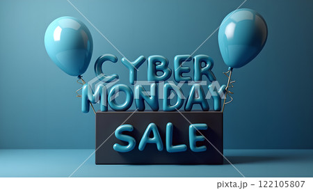 Cyber Monday Sale blue background Cyber Monday Sale blue background 122105807