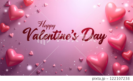 happy valentine day romance love background 122107238