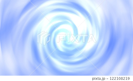 渦巻マーブル模様  スカイブルー グラデーション 16:9／背景素材 122108219