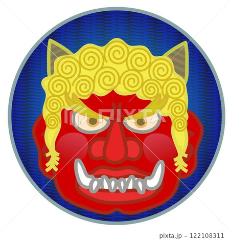 赤鬼の顔のイラスト 122108311