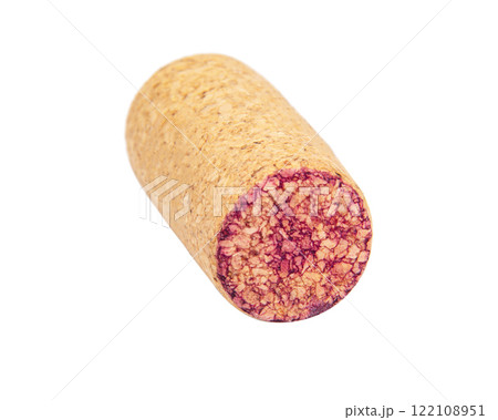 Wine cork vintage isolated on the white background 122108951