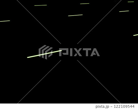 暗闇の中で光る複数のネオン。イラスト風の写真。 122109544