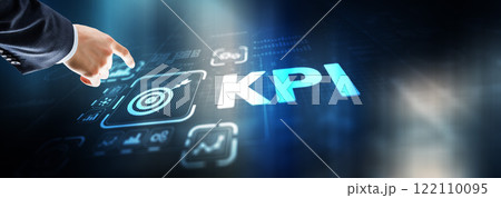KPI Key Performance Indicator Business Internet Technology Concept on Virtual Screen 122110095