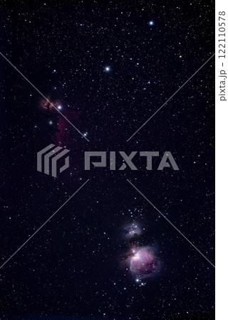 オリオン座の美しい星空 オリオン座の美しい星空 122110578