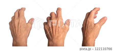Outstretched elderly female hand reaching with wrinkled fingers, dorsal view, motion expressing Outstretched elderly female hand reaching with wrinkled fingers, dorsal view, motion expressing 122110766