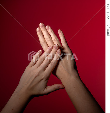 Neat tidy hands with Japanese manicure, polished nails, glossy and shiny, soft skin, and Neat tidy hands with Japanese manicure, polished nails, glossy and shiny, soft skin, and 122110773