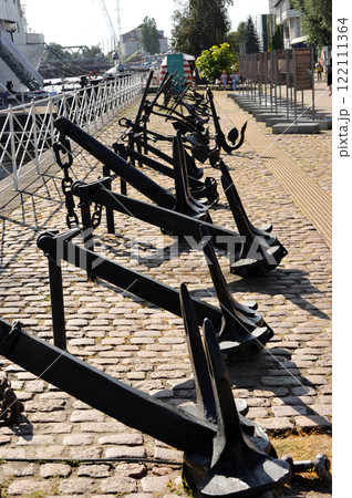 gallery of anchors at the Museum of the World Ocean in Kaliningrad gallery of anchors at the Museum of the World Ocean in Kaliningrad 122111364