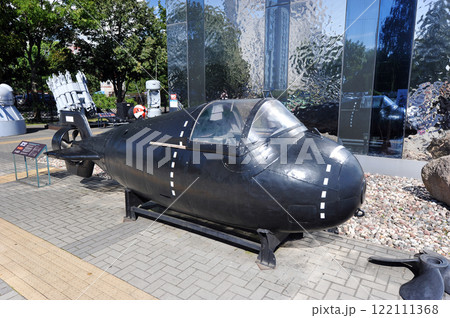 the ultra-small submarine Triton-1m at the Museum of the World Ocean in Kaliningrad 122111368