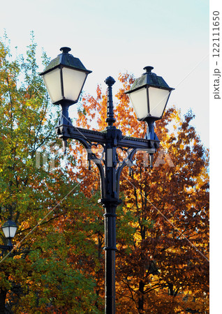 lanterns in Tsaritsyno Park in Moscow lanterns in Tsaritsyno Park in Moscow 122111650