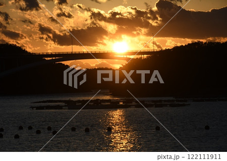 賢島大橋夕日 賢島大橋夕日 122111911