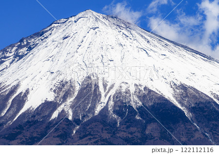 静岡県・富士宮市から見る富士山の絶景(クローズアップ) 静岡県・富士宮市から見る富士山の絶景(クローズアップ) 122112116