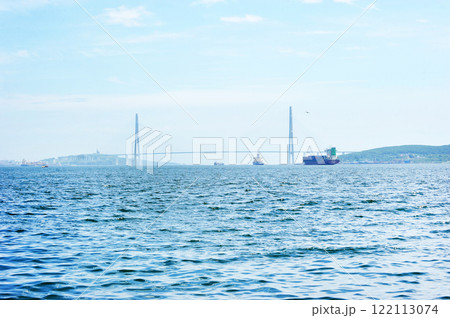 ships in the sea bay of Vladivostok 122113074