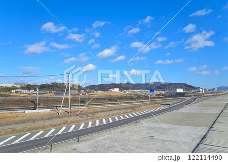 石巻湾岸の市街（宮城県石巻市） 122114490