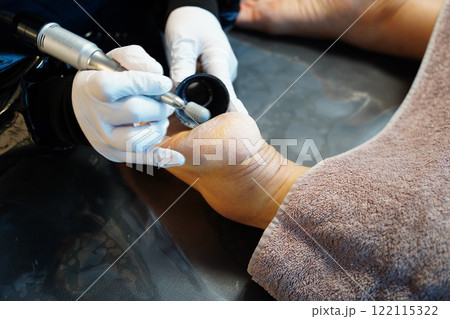 process of foot care in a beauty salon process of foot care in a beauty salon 122115322