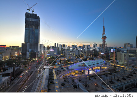 《愛知県》名古屋都市風景　栄の夜景 122115505