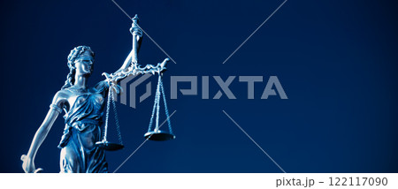 Lady Justice statue. Law and justice concept Lady Justice statue. Law and justice concept 122117090