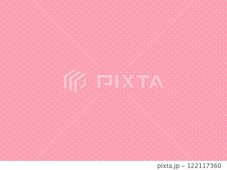 ピンク色の可愛いミニドット柄の背景素材 122117360