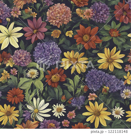 カラフルな花 122118148