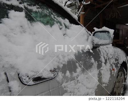 side of icy grey car covered with snow, problem of opening vehicle door after snow storm, freezing rain and extreme temperature drop, consequences of worsening weather and climate in private transport side of icy grey car covered with snow, problem of opening vehicle door after snow storm, freezing rain and extreme temperature drop, consequences of worsening weather and climate in private transport 122118204