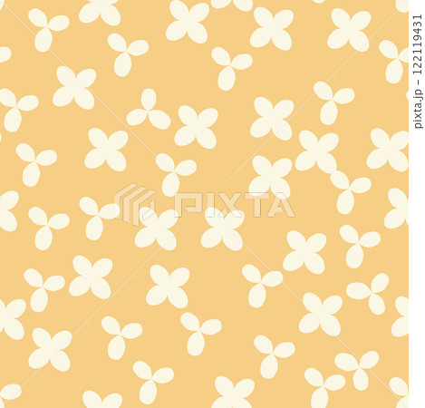bicolor contour silhouette seamless pattern with flowers and leaves. Abstract floral spring, summer pastel pattern. bicolor contour silhouette seamless pattern with flowers and leaves. Abstract floral spring, summer pastel pattern. 122119431