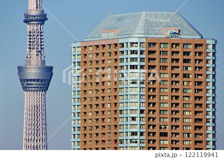 東京都市イメージ（東京・月島）Skyline in Tokyo (2025/01/18) 122119941