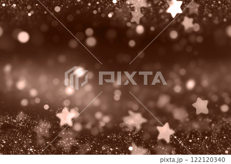 Abstract Starry Background in Warm Toned Hues with Glowing Effects 122120340